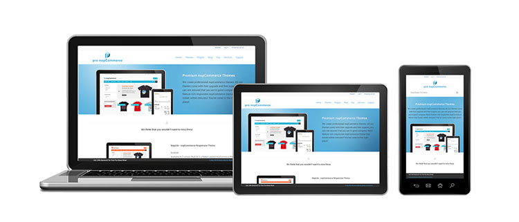 pro nopCommerce updated to responsive theme