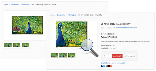 Products Image Zooming