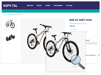 Products Image Zooming